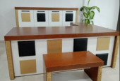 ENSEMBLE DE BUREAU EN BOIS MASSIF