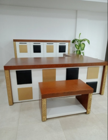 ENSEMBLE DE BUREAU EN BOIS MASSIF
