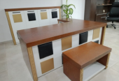 ENSEMBLE DE BUREAU EN BOIS MASSIF