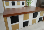 ENSEMBLE DE BUREAU EN BOIS MASSIF