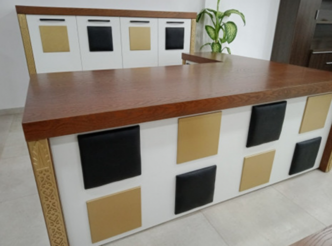 ENSEMBLE DE BUREAU EN BOIS MASSIF