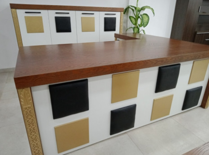 ENSEMBLE DE BUREAU EN BOIS MASSIF