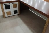 ENSEMBLE DE BUREAU EN BOIS MASSIF