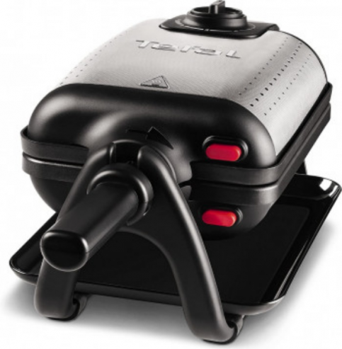 Tefal Gaufrier 4 En 1 Noir/Inox Gaufré