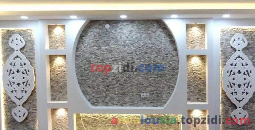 Décorations d’écran de télévision en gypse