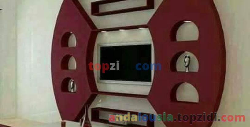 Décorations d’écran de télévision en gypse
