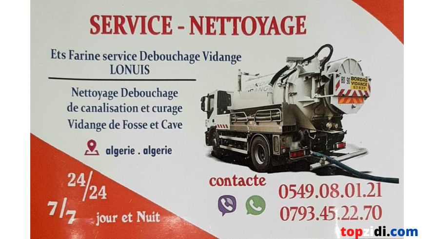 Drain unclogging, cleaning and maintenance service ALGER