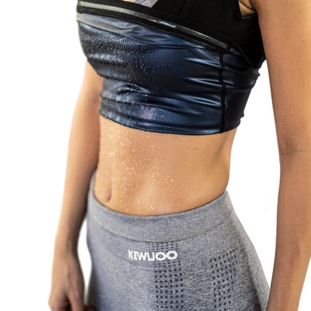 Sweat femme en tissu polymère pour augmenter la chaleur et éliminer les toxines du corps
