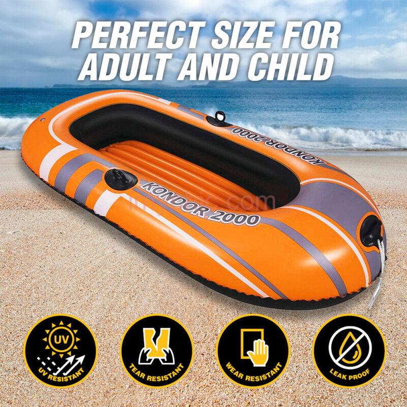 Inflatable Boat Heavy Duty Inflatable Boat 196cm