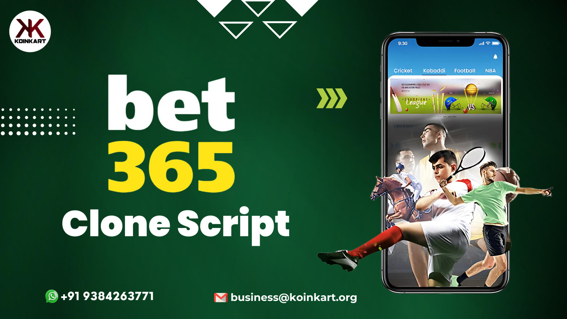 Koinkart – Bet365 Clone Script